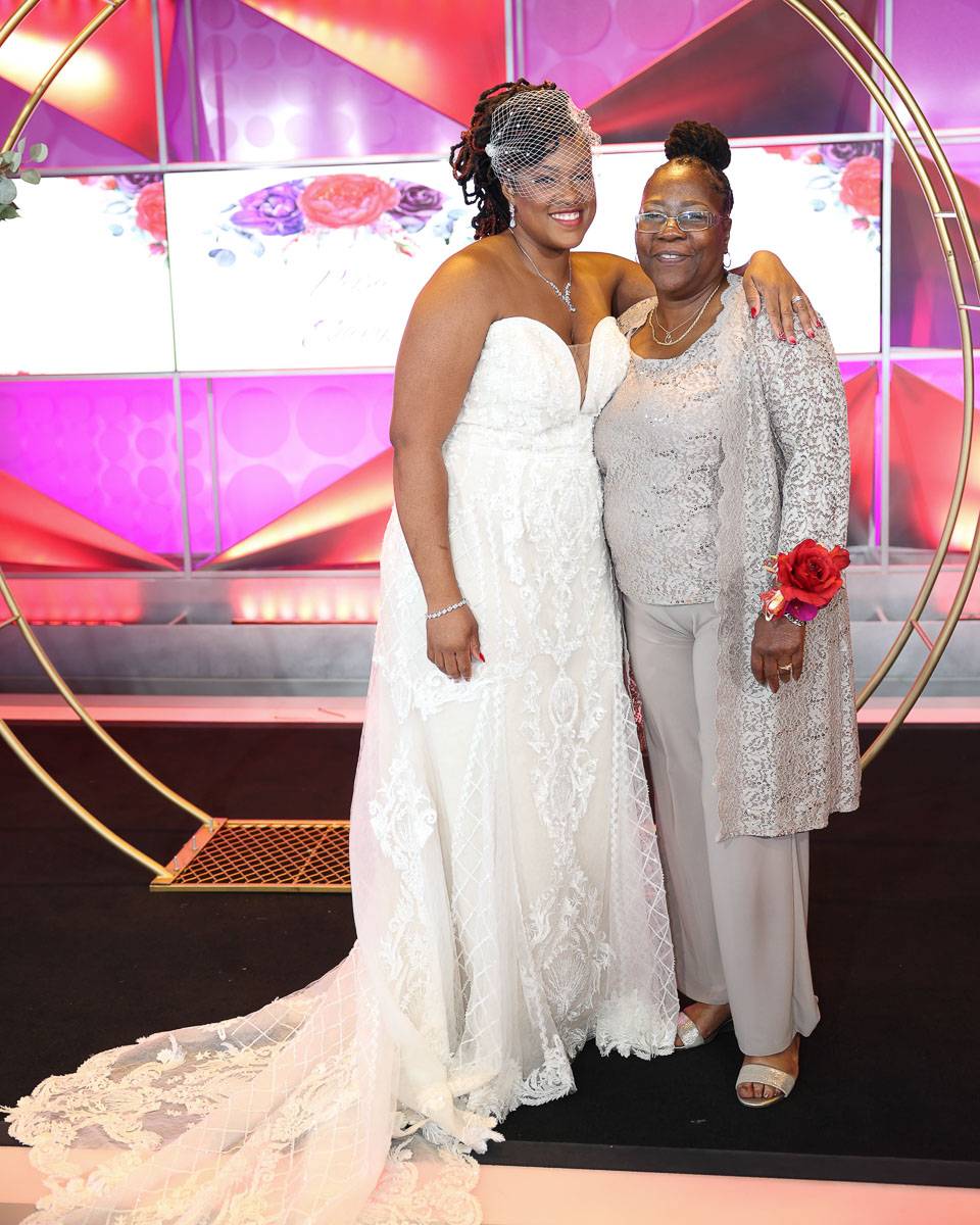 The bride with her mother-in-law